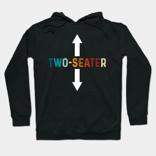 Vintage Two Seater Arrows Funny College Humor Hoodie